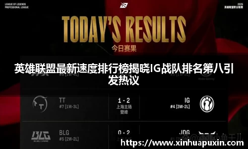 英雄联盟最新速度排行榜揭晓IG战队排名第八引发热议